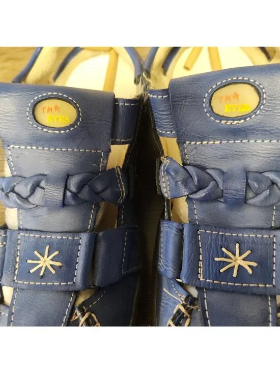 TMA EYES Women's Braided Closed-Toe Leather Athletic Sandal Strappy Size 10 NEW - Picture 8 of 9